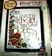 Design Works Counted Cross Stitch Kit -BE STRONG