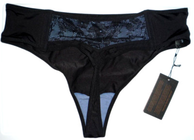 Marlies Dekkers Style Lace THONG Panty in Bijou Blue - L - NWT