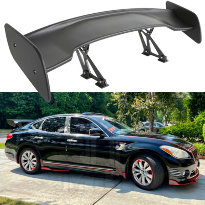 For Infiniti Q70L G35 46'' Rear Trunk Spoiler Wing Racing GT Style Wing Matte BLK