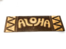 Aloha Sign w/ Tribal Design 24" - Hand Carved/Painted bds1200160
