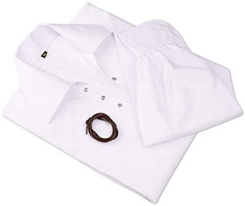 CAMISA ESCOCESA GHILLIE KILT, Color Blanco Jacobita Jacobea Talla S A 5XL - Imagen 4 de 4