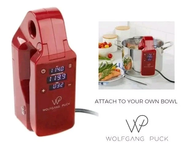 Wolfgang Puck Compact Clip ‎️‍‎️‍Sous Vide Precision Cooker Inversion Red NEW