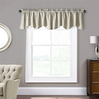 Gray Bedford Linen Blended Curtain Valances for Kitchen Living Room 60"W x 19"L
