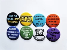 Vintage Reproduction Protest Pinback Buttons Magnets & Bottle Openers. Set 03