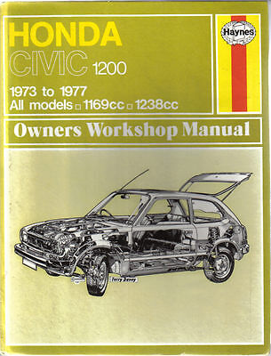 1977 Honda CIvic 1200 Owners Manual Original OEM Owner Guide Book
