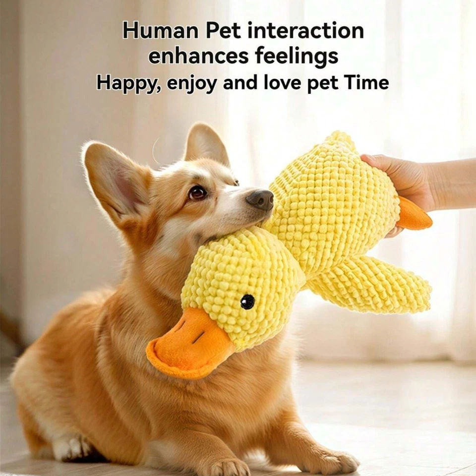 Calming Duck For Dogs Mellow Dog Squeaky Dog Toy Indoor Puppy Sleeping Pet Toy - Image 3 of 4