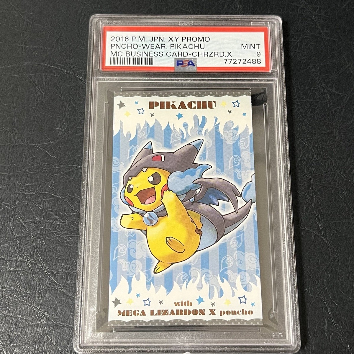 2016 Pokemon Japanese XY Promo Business Card Poncho Pikachu 2016 Pokemon Japanese XY Promo Business Card Poncho Pikachu
