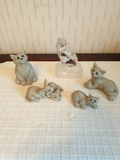 4 Quarry Critters +one other glass 1,chico,cadbury,merlin &martini,cameron,2000.