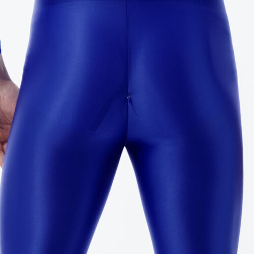 Traje de cuerpo completo para hombre Unitard Zentai de manga larga brillante - Imagen 45 de 90