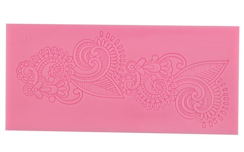 Molde de silicona para pasteles fondant borde en relieve decoración Sugarcraft hágalo usted mismo moldes herramientas - Imagen 66 de 90