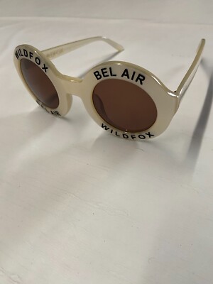 Womens WILDFOX COUTURE Pearl White Rare Bel Air Twiggy Sunglasses