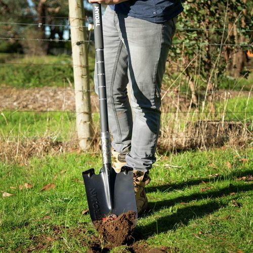 Trojan PowerStep Long Fibreglass Handle Plumber's Shovel - Picture 2 of 3
