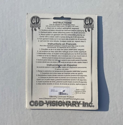 Super Rare Disney/Star Wars Princess Leia Iron On Patch by C&D Visionary Inc - Picture 2 of 2