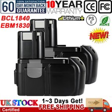 2PACK 18V 6.0AH For HITACHI Battery BCL1815 BCL1830 BCL1840 327730 327731 Li-Ion