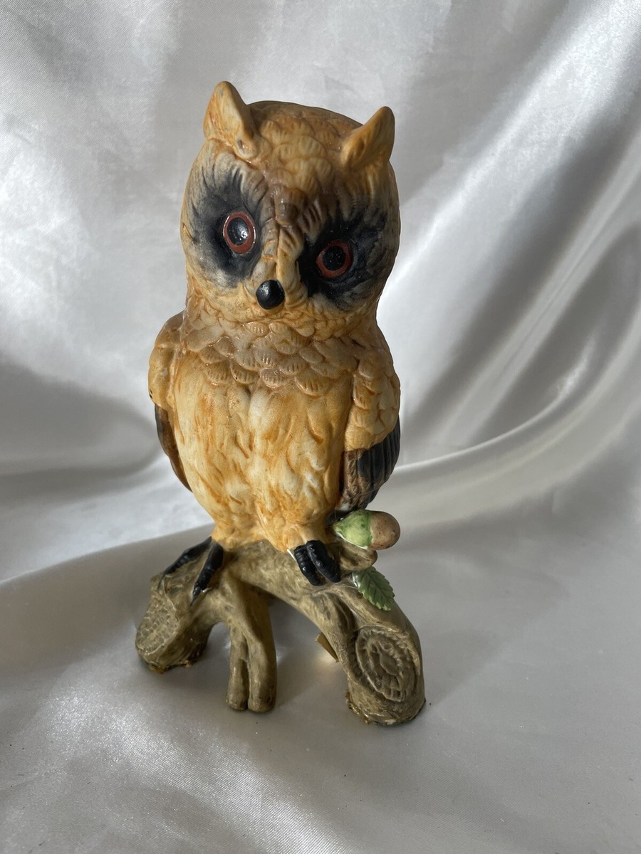 Vintage Great Horn Owl Statue Figurine Ardalt Lenwile China made