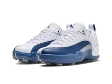 MEN SZ 5.5 NIKE AIR JORDAN XII 12 LOW RETRO GOLF CLEATS" FRENCH BLUE DH4120-101