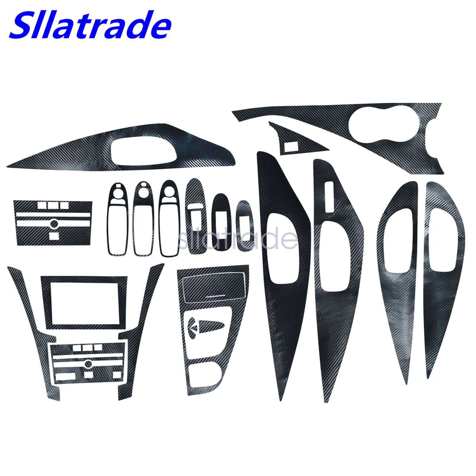 Car Interior Decal Trim Carbon fiber Trim Vinyl Sticker for Infiniti