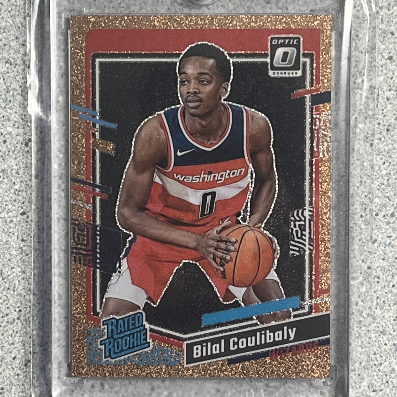 2023-24 Panini Donruss Optic -Copper Glitter Prizm #243 Bilal Coulibaly /99 (RC)