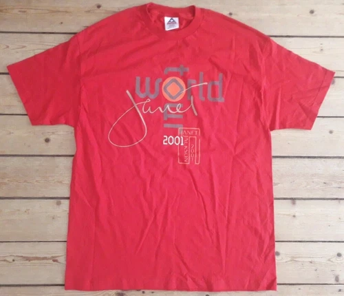 JANET JACKSON Vintage World Tour T Shirt NEW Red XL Jap 2000s vintage concert t-shirt, vintage, size XL, single stitch, B+ condition