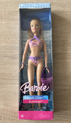 Mattel Barbie Beach Glam Summer 2006 Original ungeöffnete Box Vintage selten K8384