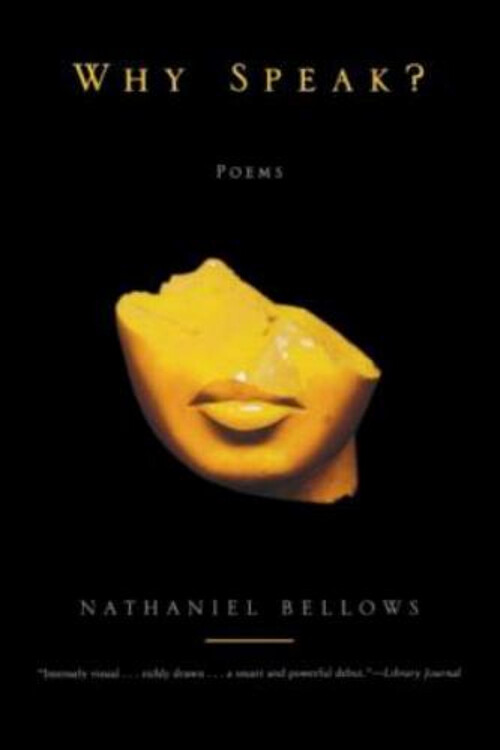 Why Speak Hardcover Poetry Collection by Nathaniel Bellows