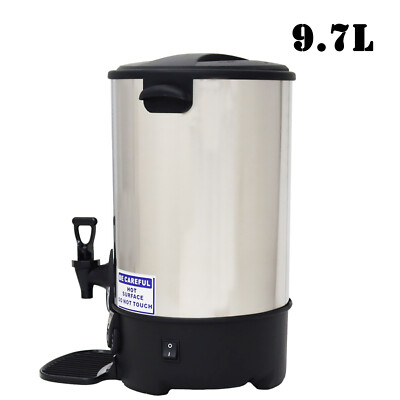 9.7L Hot Water Dispenser Coffe Milk Heating Pot Temperature Adjust 110V 2HP