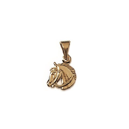 Pendentif Tête De Mort Plaqué Or 18 Carats - 10x8mm - Sans Nickel - Petugons
