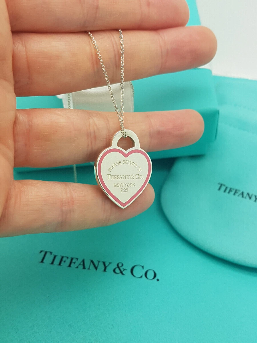 Tiffany enamel necklace deals