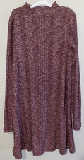 Mossimo XS Maroon Long Sleeve Sweater Dress