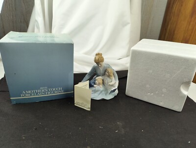 A Mother's Touch Porcelain Figurine from Avon 1984 Mother With Two Children