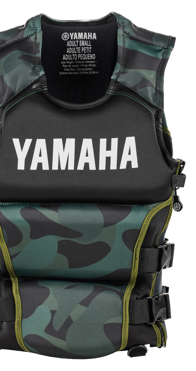 YAMAHA Neoprene Side-Entry PFD Life Vest Jacket BLACK RED BLUE