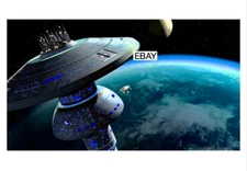 STAR TREK III THE SEARCH FOR SPOCK 1984 MOVIE PHOTO #2 ENTERPRISE & SPACE DOCK