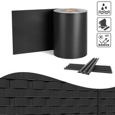 Sichtschutz Rolle PVC Zaunfolie Doppelstabmatten Sichtschutzstreifen Anthrazit