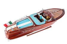 Seacraft Gallery Riva Aquarama Lamborghini 70cm Wood 1:12 Scale Speed Boat Model
