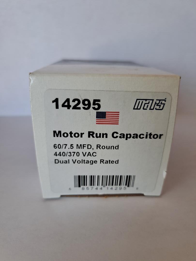 Mars Round Motor Run Capacitor 60/7.5 MFD 440/370 VAC