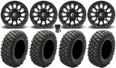 Fuel Vector MB 14'' Wheels 32'' Crawler XG Tires Can-Am Maverick X3