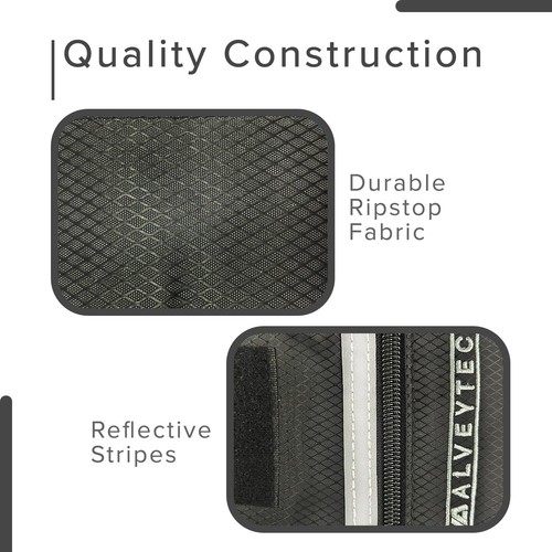 Saddle Bag for Mobility Scooter Black - Side Storage Organizer for Walkers, R... - Picture 6 of 10