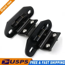 For 1982-1992 Camaro/Firebird Billet Aluminum Rear Hatch Hinges Black Pair