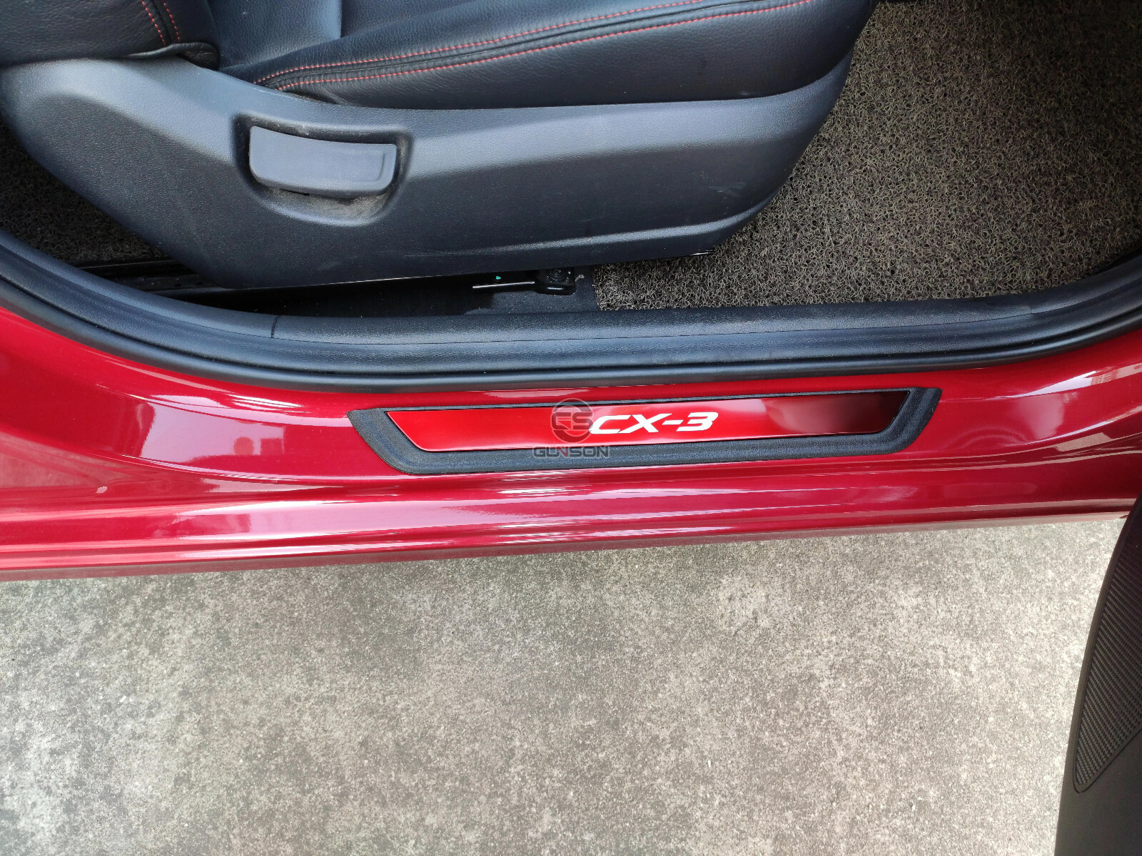 For Mazda CX-3 Accessories Car Door Sill Scuff Plate Protector Sticker Trim 2026