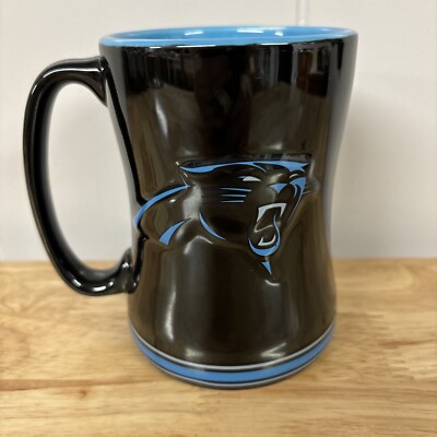 NFL CAROLINA PANTHERS COFFEE CUP 15 OZ SCULPTED MUG | eBay