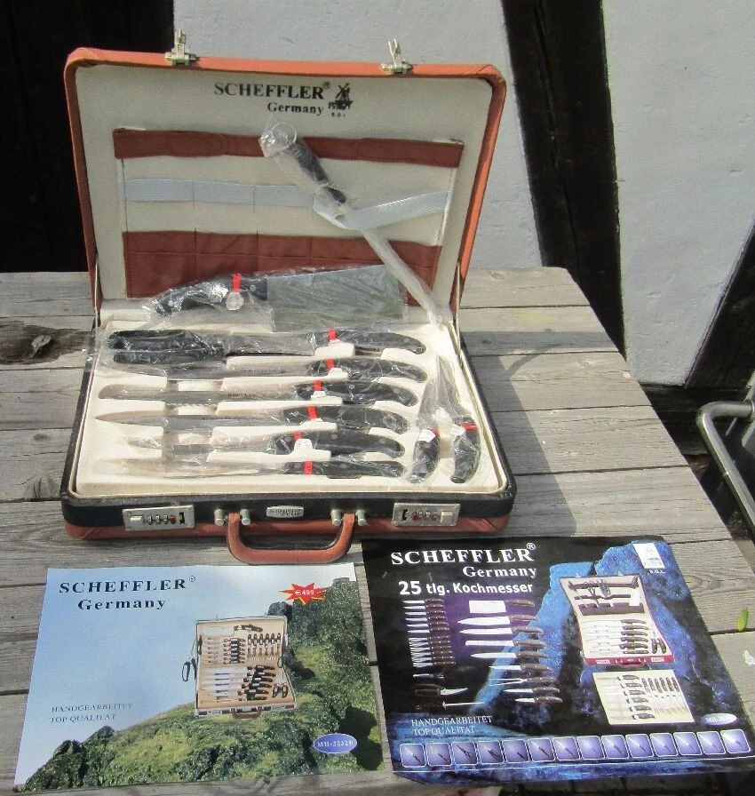 23 tlg. MESSER- SET von SCHEFFLER im Koffer UNGENUTZT - Bild 4 von 4