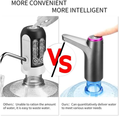 Automatic Water Bottle Pump Universal Electric Switch USB Jug Dispenser 5 Gallon - Picture 3 of 12