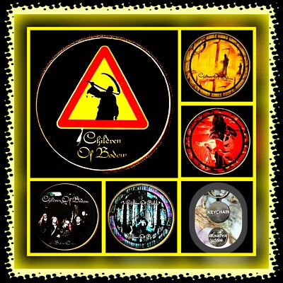CHILDREN OF BODOM🎸 FIVE KEYCHAINS ALBUM COVER 🇺🇸 GIFT & CONCERT