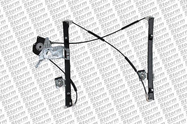 Lève-vitre avant droit avec rails en acier renforcé pour VW Lupo et Seat Arosa