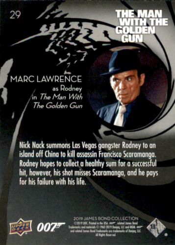 Marc Lawrence as Rodney-2019 Upper Deck James Bond Collection #29 - Picture 2 of 2