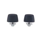 2pcs Black Rubber Bumper Cushion Hood Bump Stop Fits 1987-2018 Jeep Wrangler JK