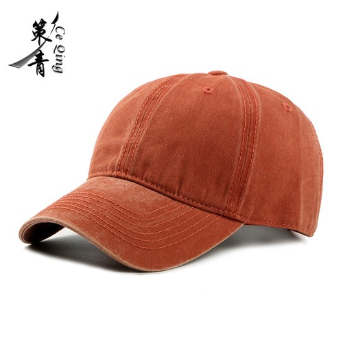Classic Baseball Cap Washed Cotton Trucker Hat Plain Blank Curved Visor Unisex - Picture 23 of 26
