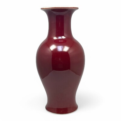 Ox Blood Jingdezhen Langyao Hong Sang De Boeuf Vase Porcelain