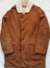 James Dillon Giacca Vera Pelle Good Leather Montone Vintage Tg.50