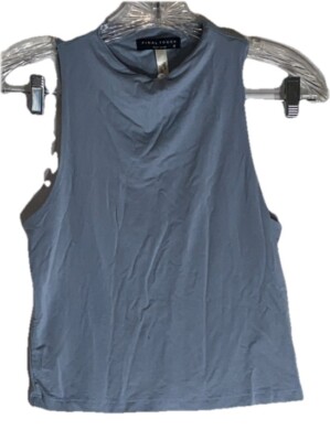 NWT Final Touch Womens Size Small Blue Tank Top Sleeveless